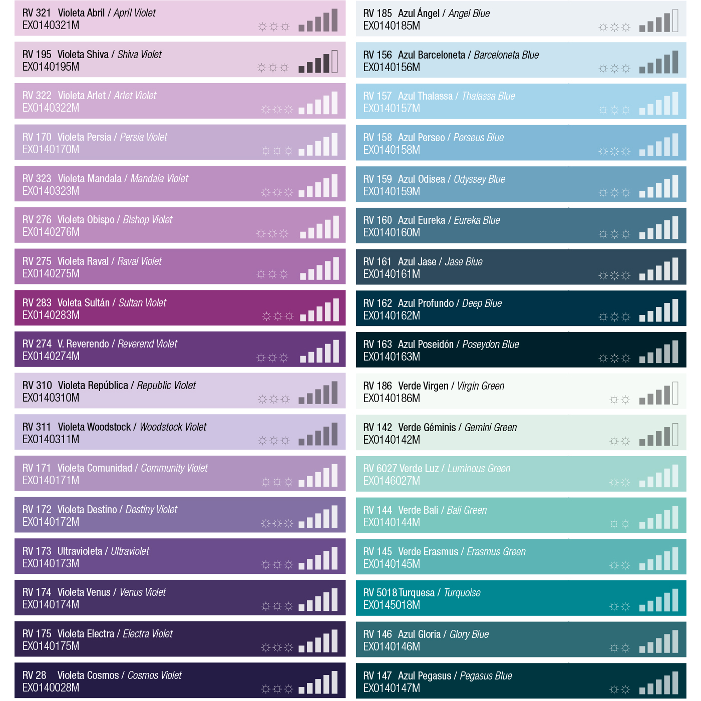 palette de couleurs nr 2